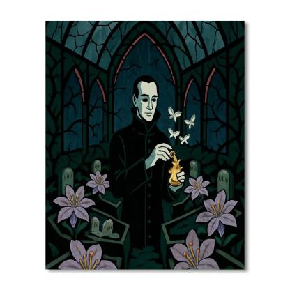 Casket Bloom Gothic Grade Conservatory DIY paint by numbers