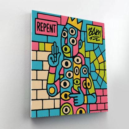 Subway Oracle In Basquiat Pulse Numbered painting kits