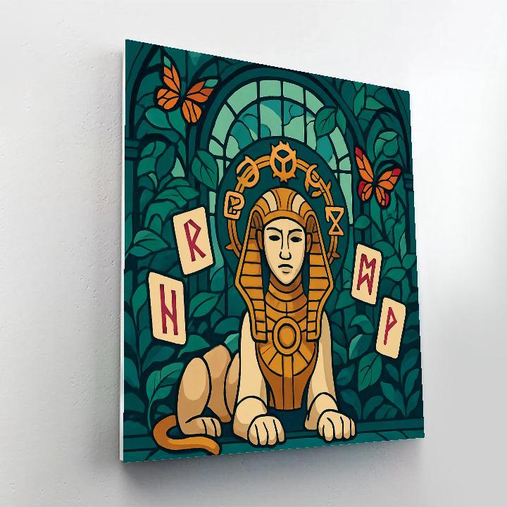 Clockwork Oracle In Fantasy Glasshouse paint by number