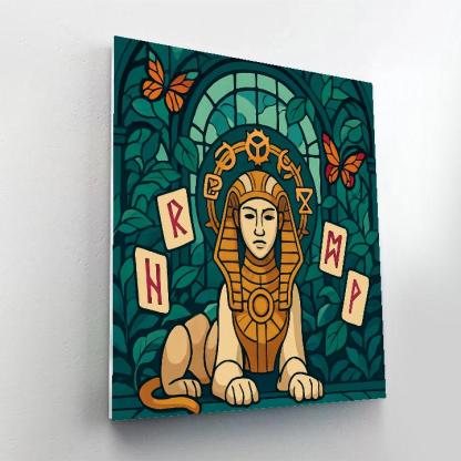 Clockwork Oracle In Fantasy Glasshouse paint by number