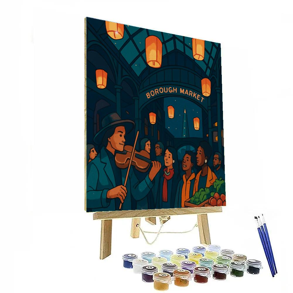 Midnight Market London Lantern Parade painting number kit