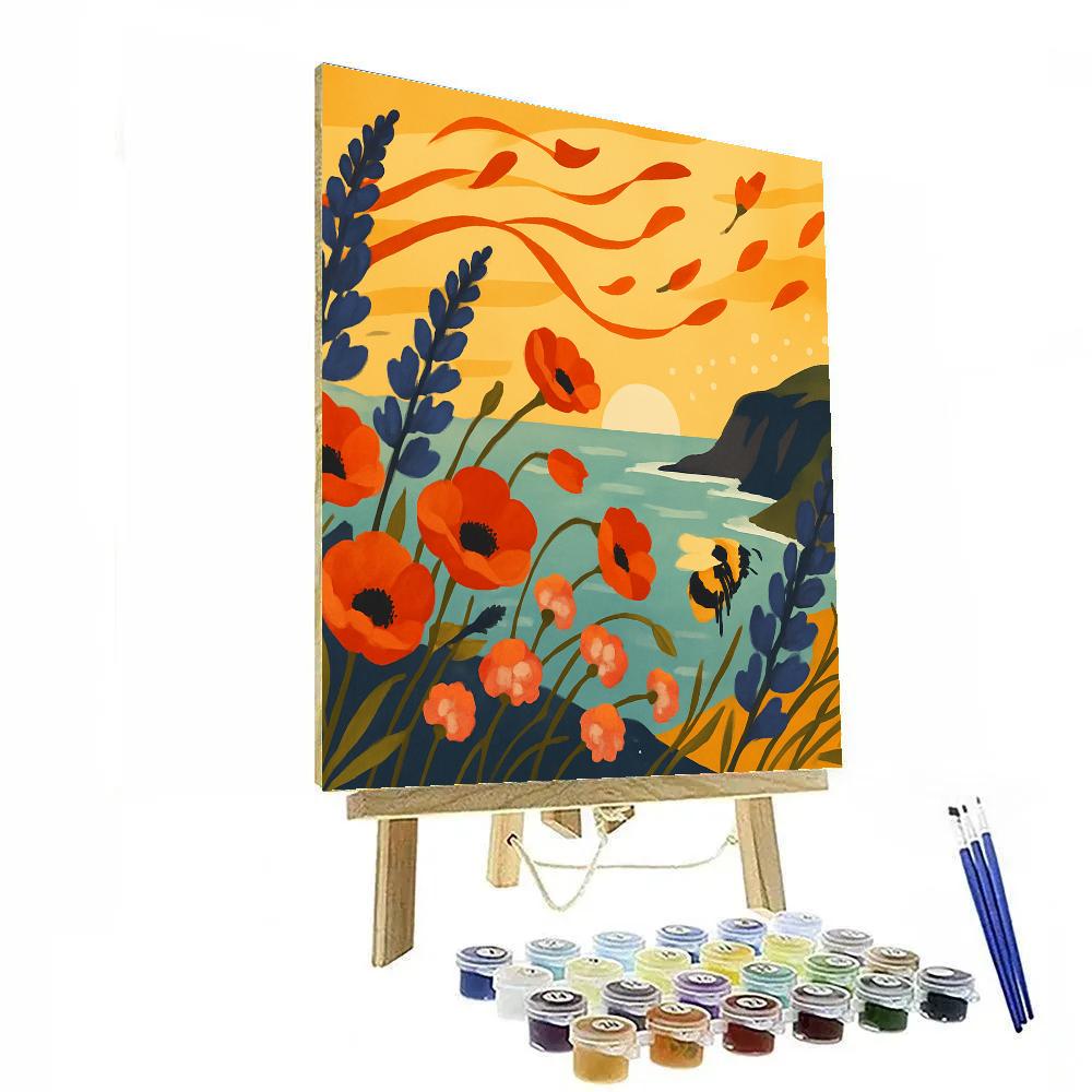 Windborne Petals Floral Grade Panorama painting number kit