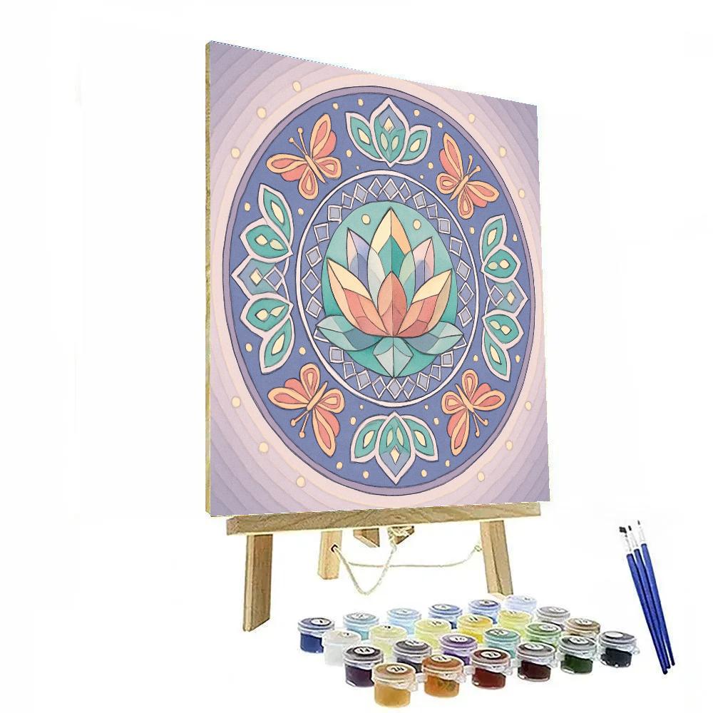 Prism Garden With Mandala Core DIY paint by numbers