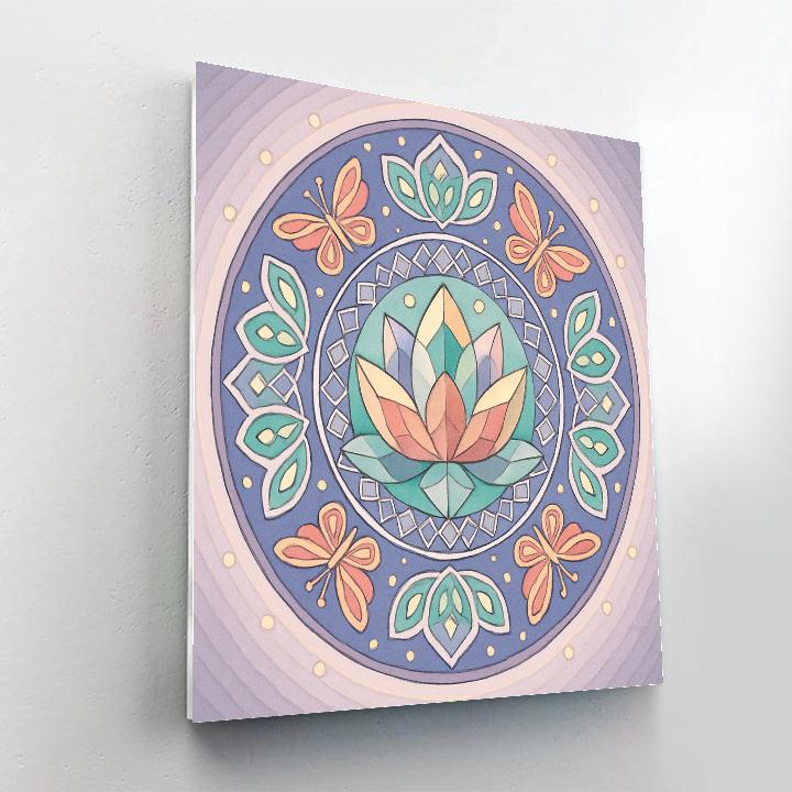 Prism Garden With Mandala Core DIY paint by numbers