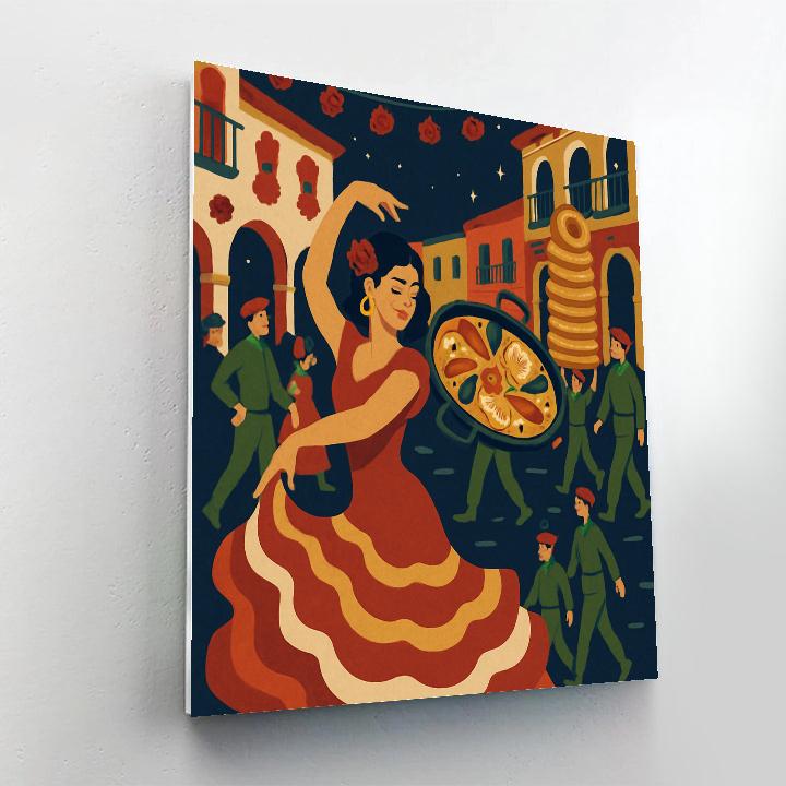 Midnight Tapas Festival Spain Parade Numbered painting kits