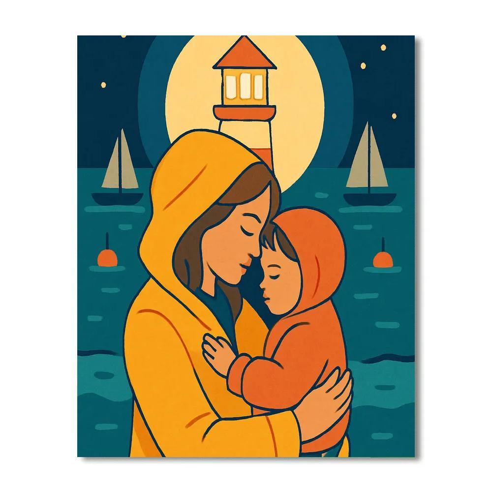 Lantern Harbor Mother Lullaby Paint by numbers kits