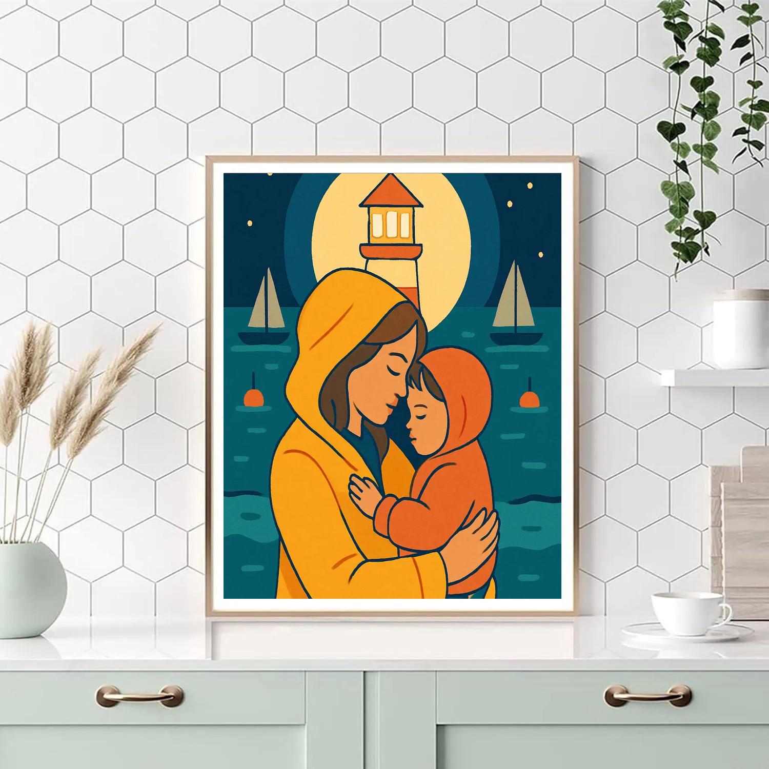 Lantern Harbor Mother Lullaby Paint by numbers kits