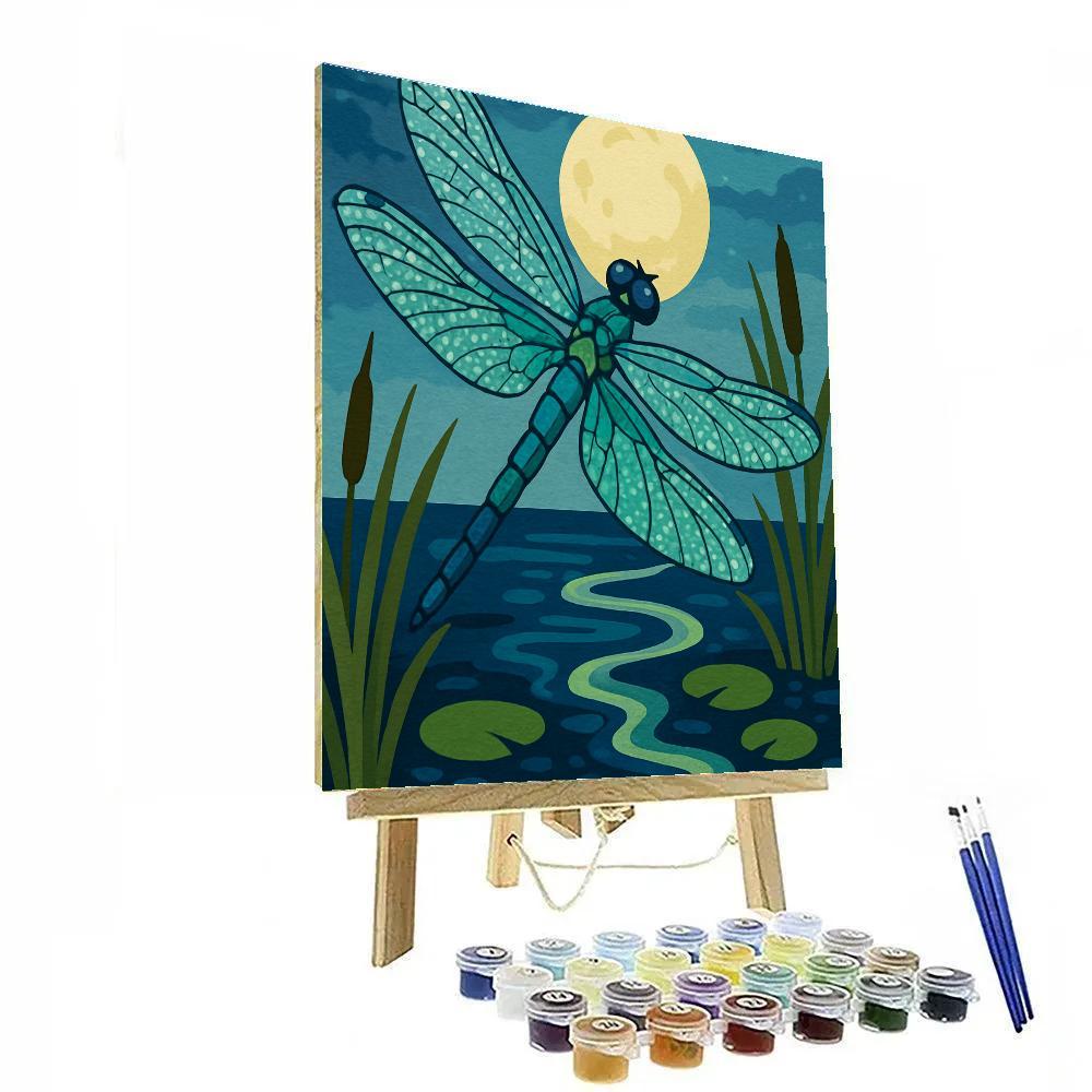 Marsh Lantern Dragonfly Study Numbered painting kits
