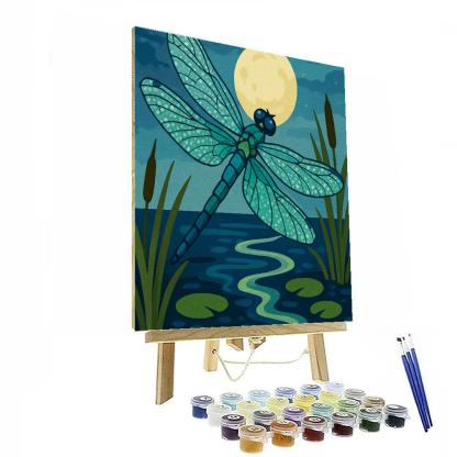 Marsh Lantern Dragonfly Study Numbered painting kits