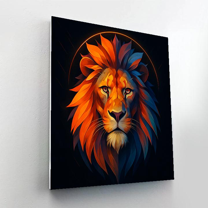 Spectrum Crown Lion Paint by numbers art