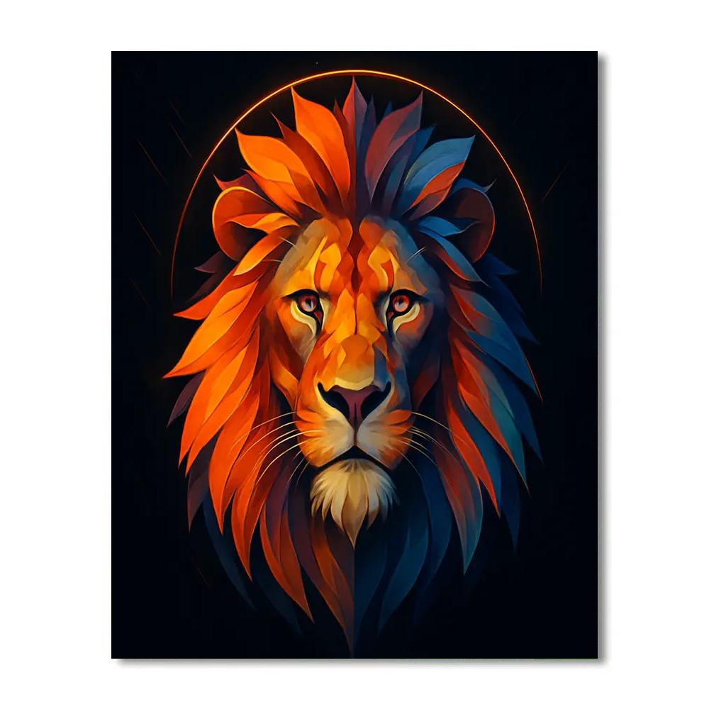 Spectrum Crown Lion Paint by numbers art