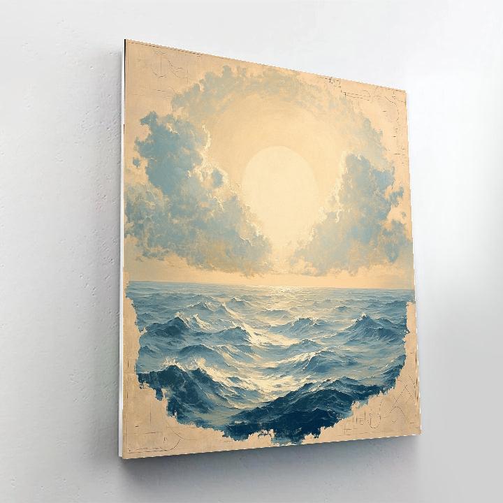 Leonardo Da Vinci Inspired Tidal Cloud Atlas paint by number