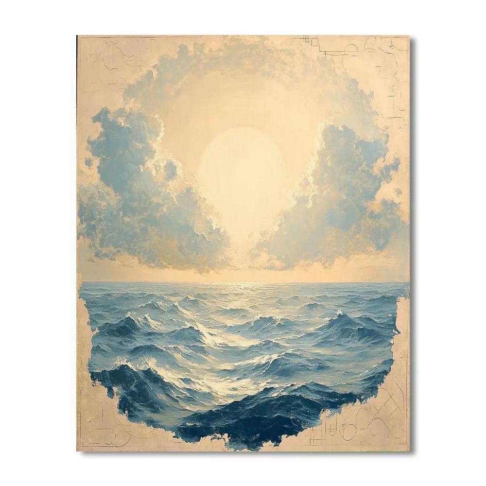 Leonardo Da Vinci Inspired Tidal Cloud Atlas paint by number