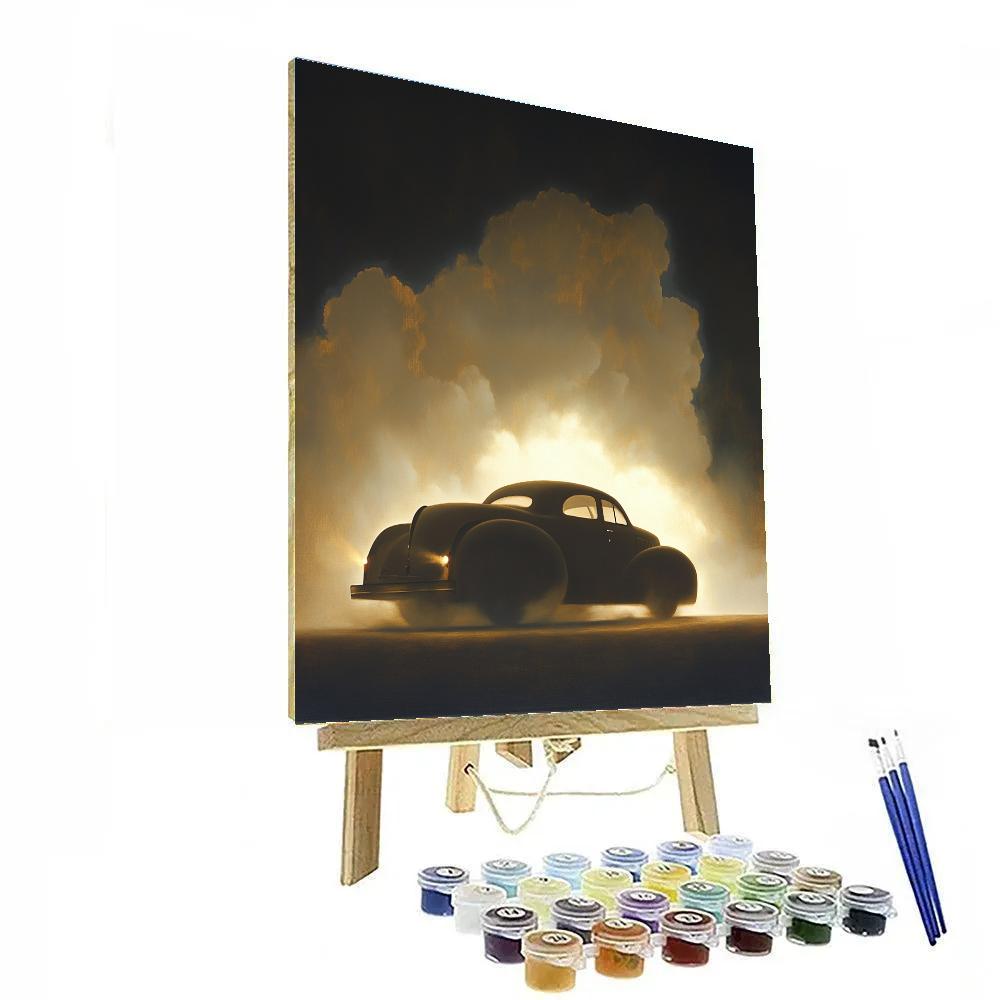 Caravaggio Inspired Stormborne Car Silhouette painting number kit