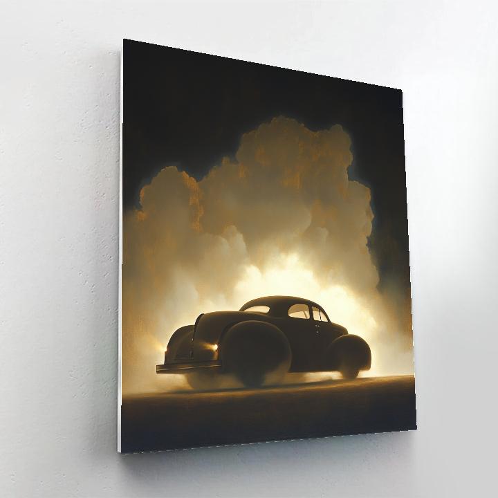 Caravaggio Inspired Stormborne Car Silhouette painting number kit