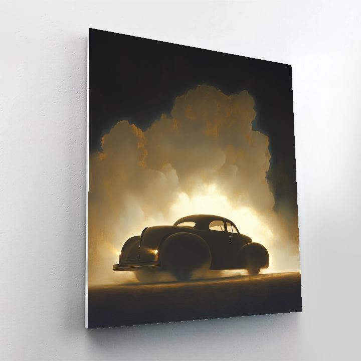 Caravaggio Inspired Stormborne Car Silhouette painting number kit