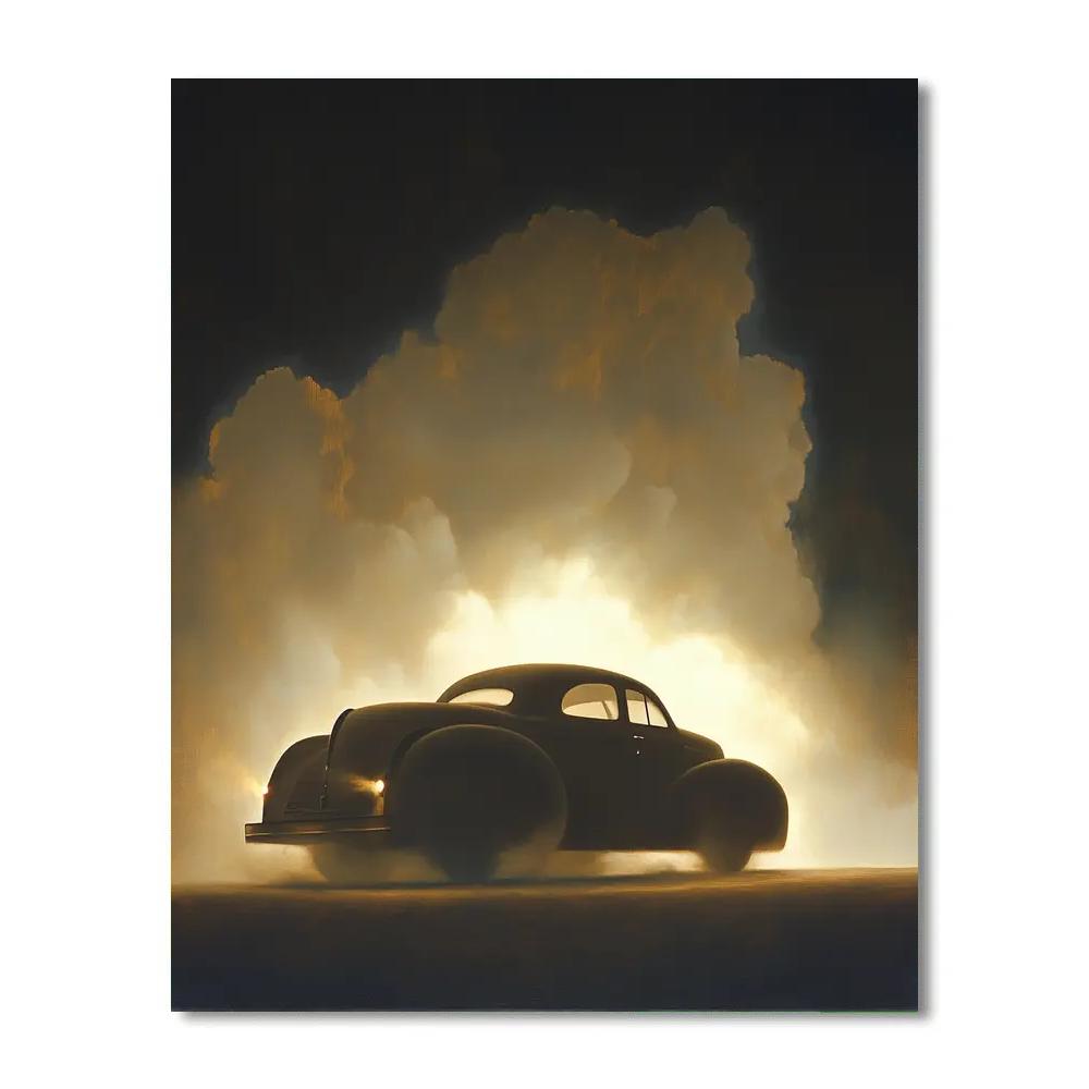 Caravaggio Inspired Stormborne Car Silhouette painting number kit