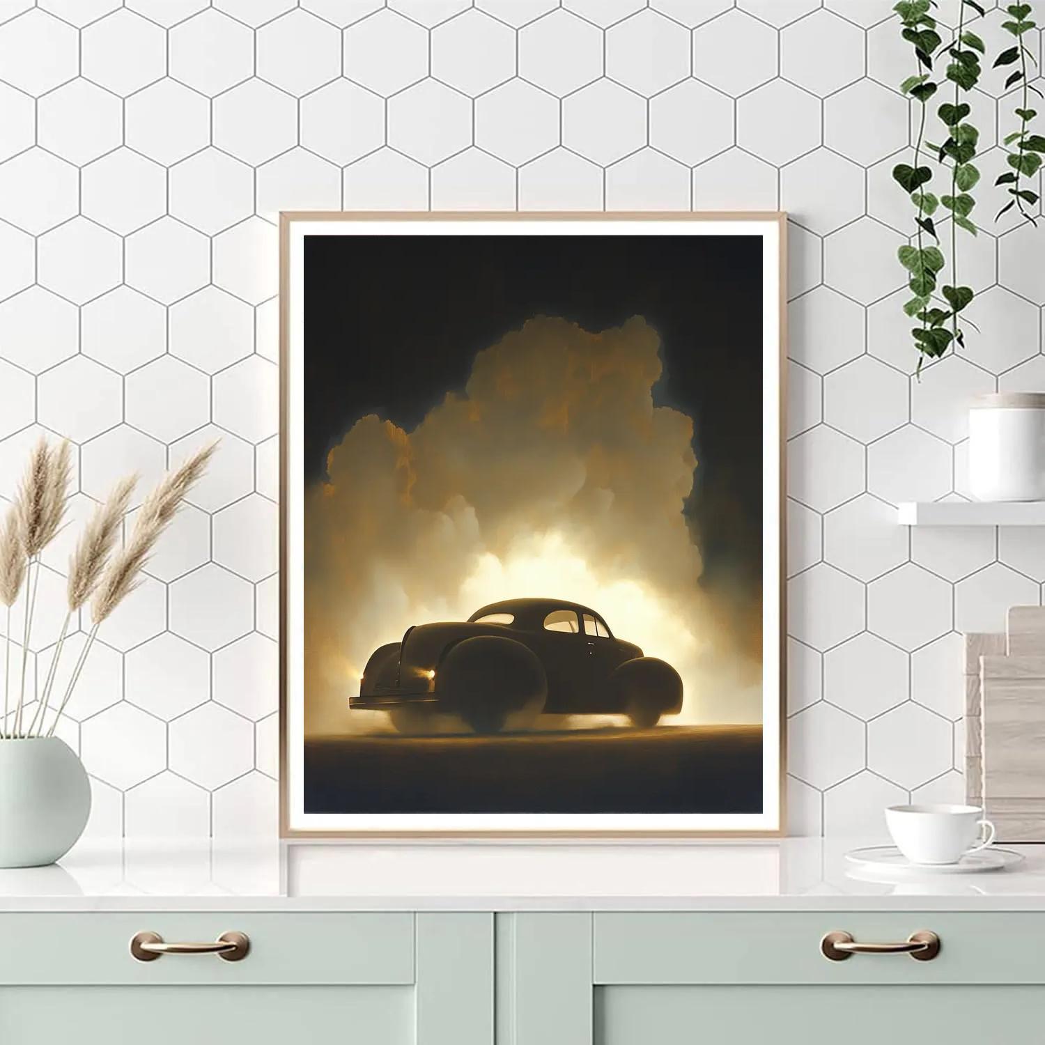 Caravaggio Inspired Stormborne Car Silhouette painting number kit