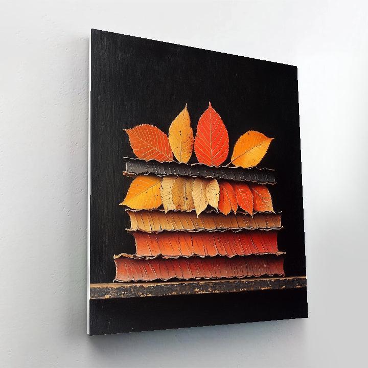 Caravaggio Inspired Leaf Strata Library paint by number