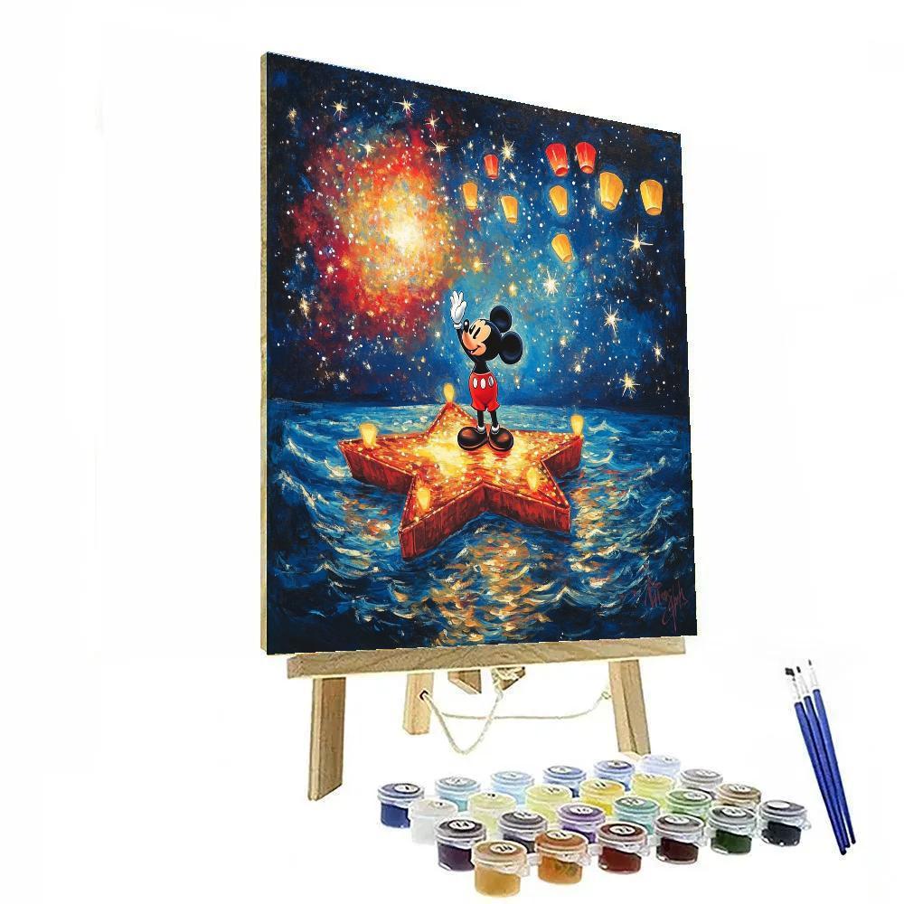 Mickey Mouse Star Harbor Parade Paint by numbers art