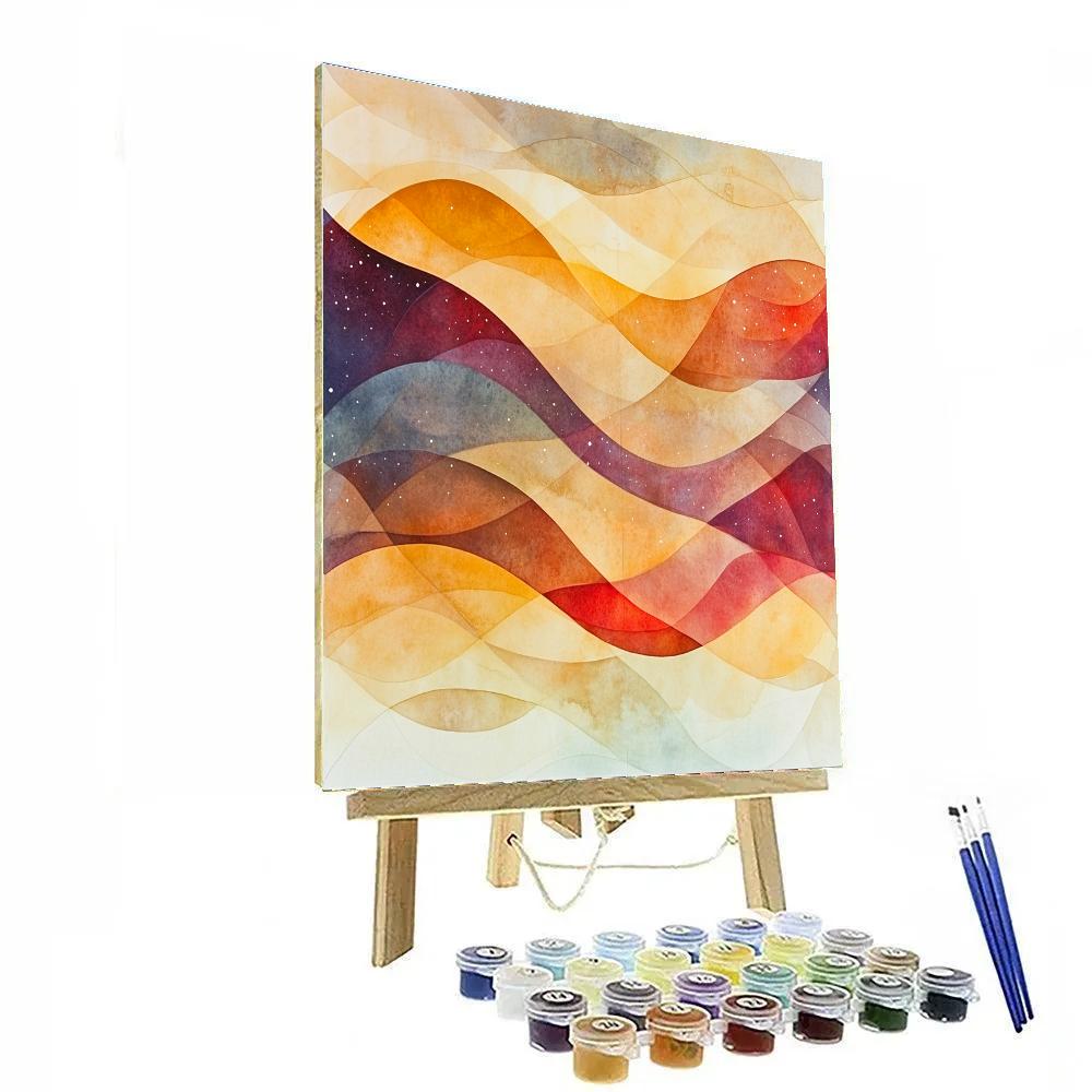 Paul Klee Inspired Gravity Wave Lullaby paint by numbers