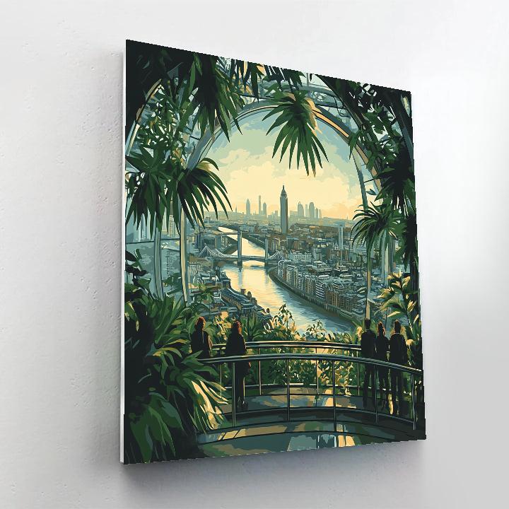 Sky Garden Panorama Over The Thames London United Kingdom Numbered painting kits