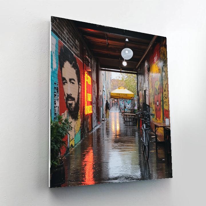 Street Art Alleys Of Fitzroy Melbourne Australia Painting by numbers kit