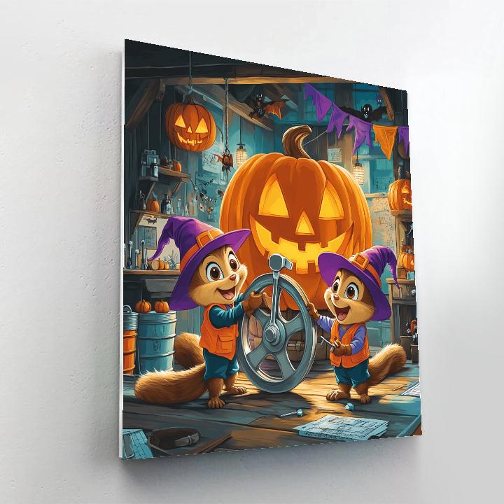 Haunted Parade Float Workshop At Midnight Numbered painting kits