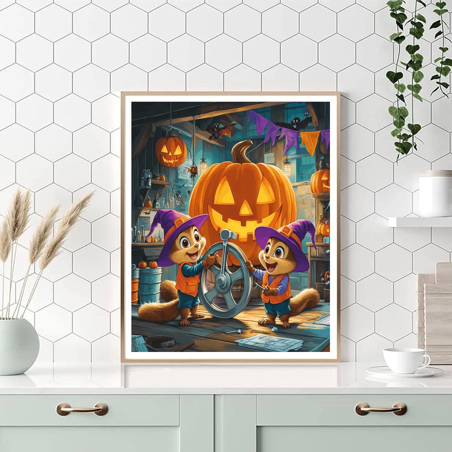 Haunted Parade Float Workshop At Midnight Numbered painting kits