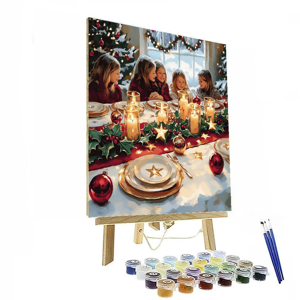 Star Garland Supper Paint by numbers art