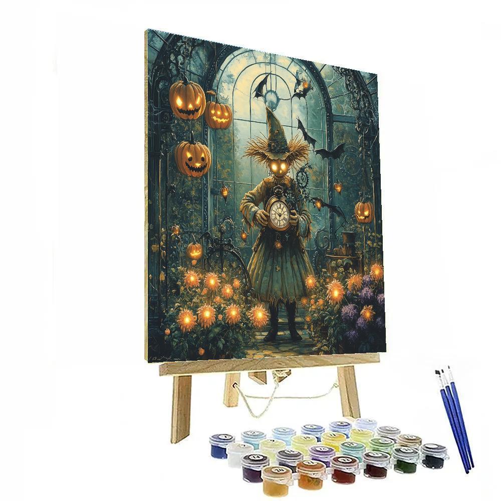Clockwork Botanical Conservatory Haunted DIY paint by numbers