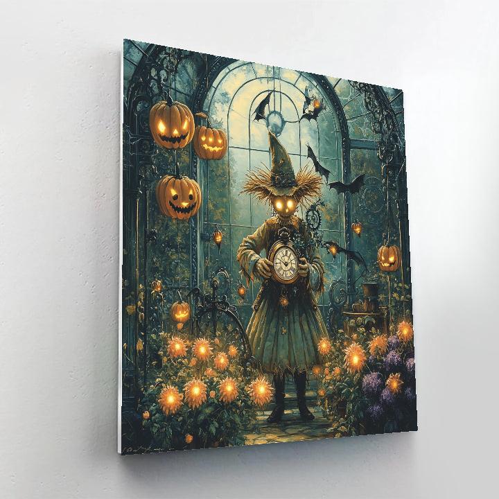 Clockwork Botanical Conservatory Haunted DIY paint by numbers