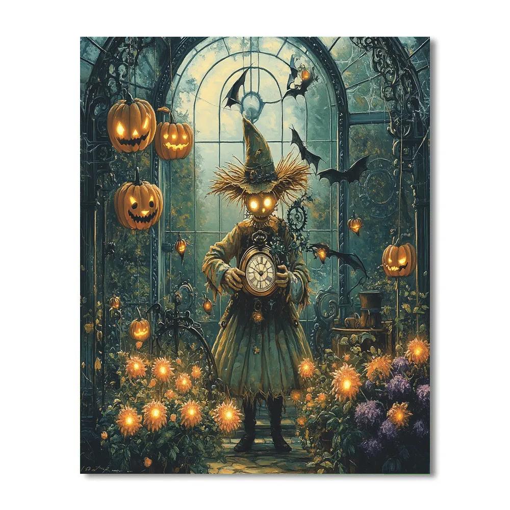 Clockwork Botanical Conservatory Haunted DIY paint by numbers
