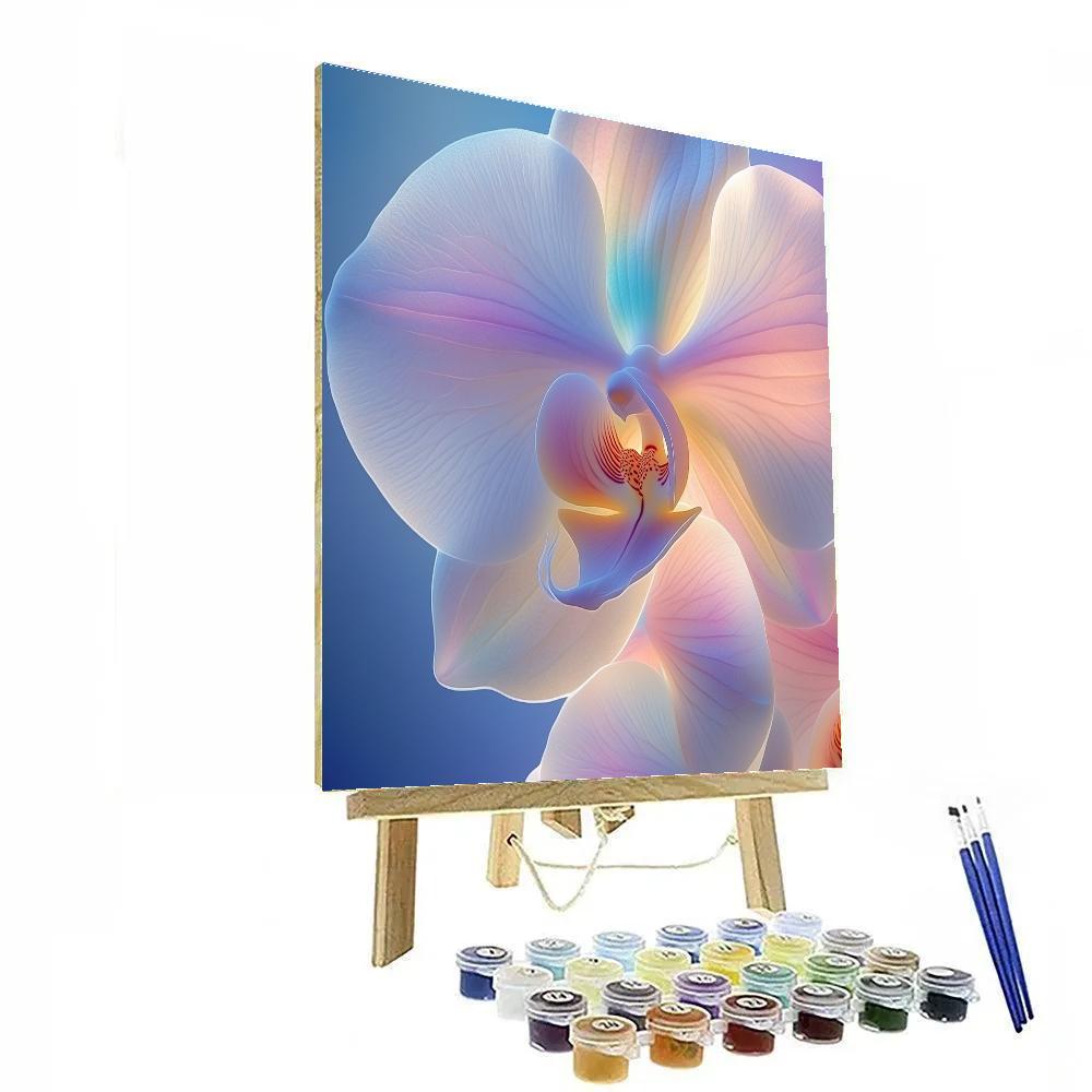Georgia OKeeffe Inspired Giant Orchid Nebula DIY paint by numbers