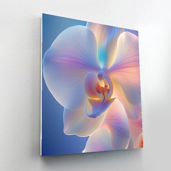 Georgia OKeeffe Inspired Giant Orchid Nebula DIY paint by numbers
