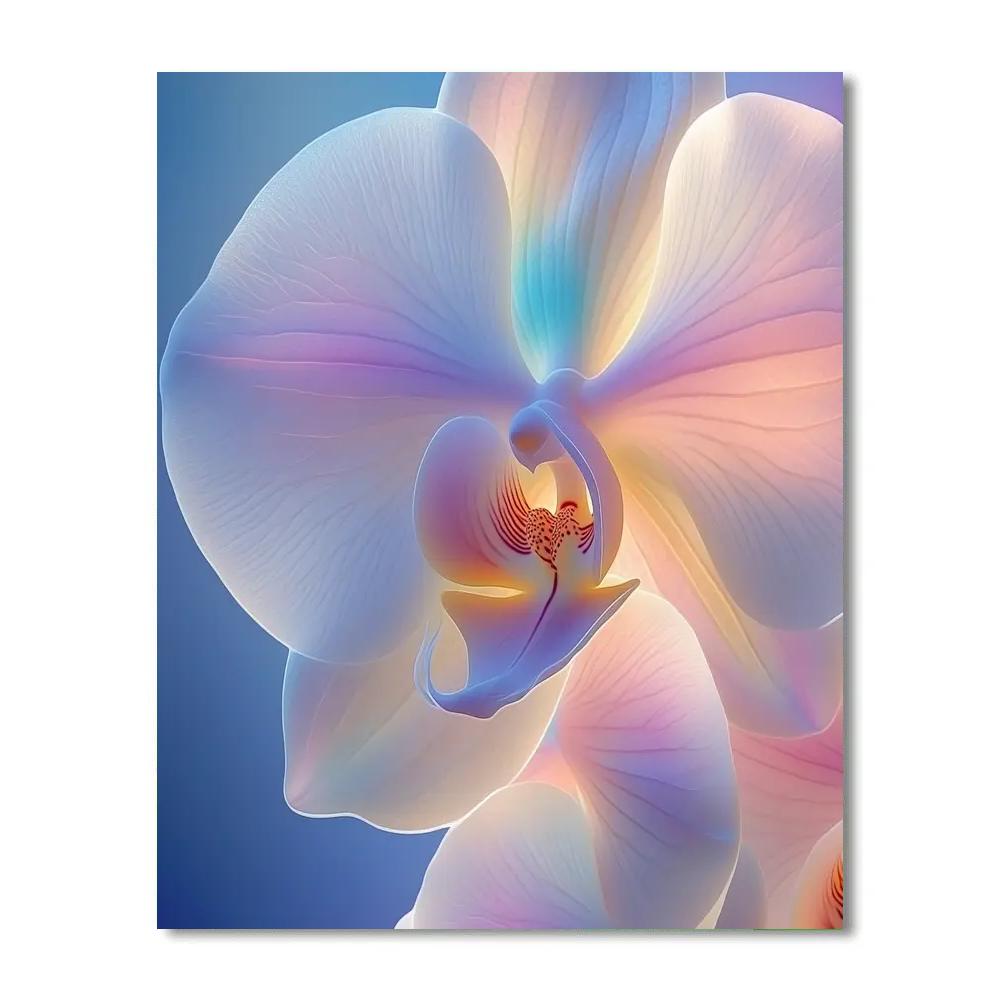 Georgia OKeeffe Inspired Giant Orchid Nebula DIY paint by numbers