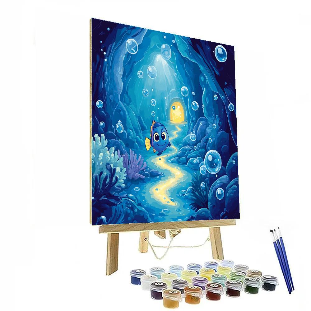 Dory Deep Space Bubble Trail Paint by numbers kits