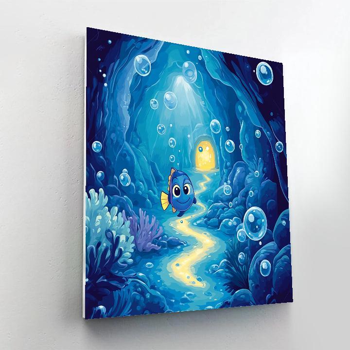 Dory Deep Space Bubble Trail Paint by numbers kits