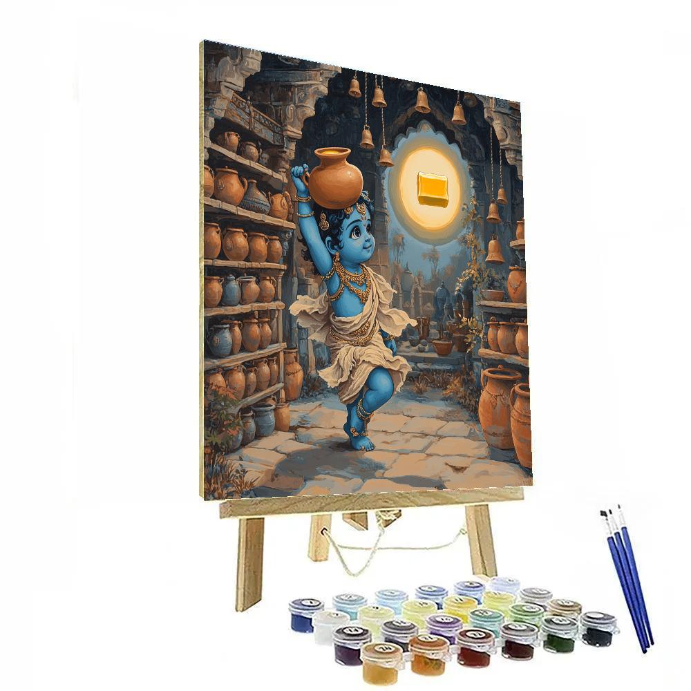 The Moonlit Butter Library Of Gokul DIY paint by numbers
