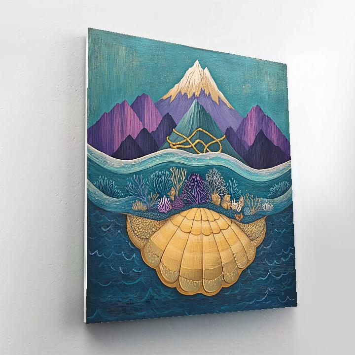 Kurma Supports The Churning Mountain Tableau paint by numbers