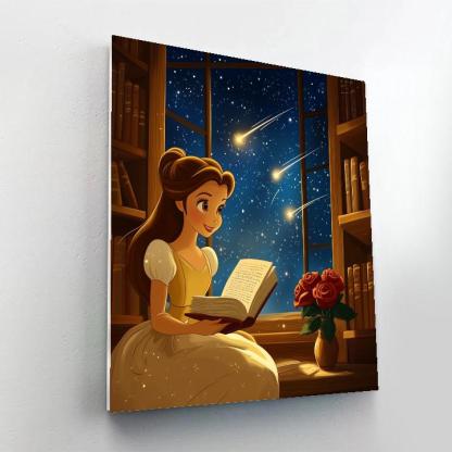 Belle Library Of Shooting Stars painting number kit