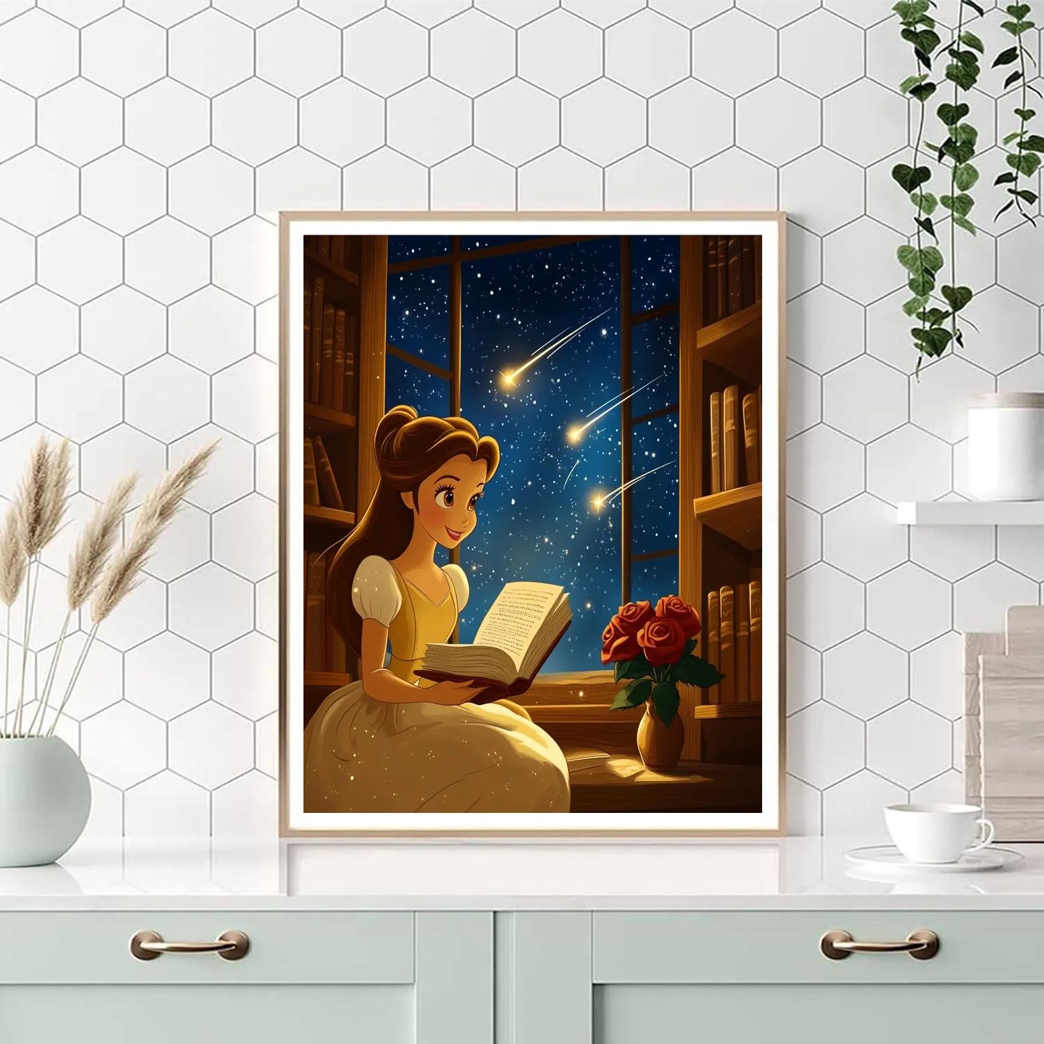 Belle Library Of Shooting Stars painting number kit