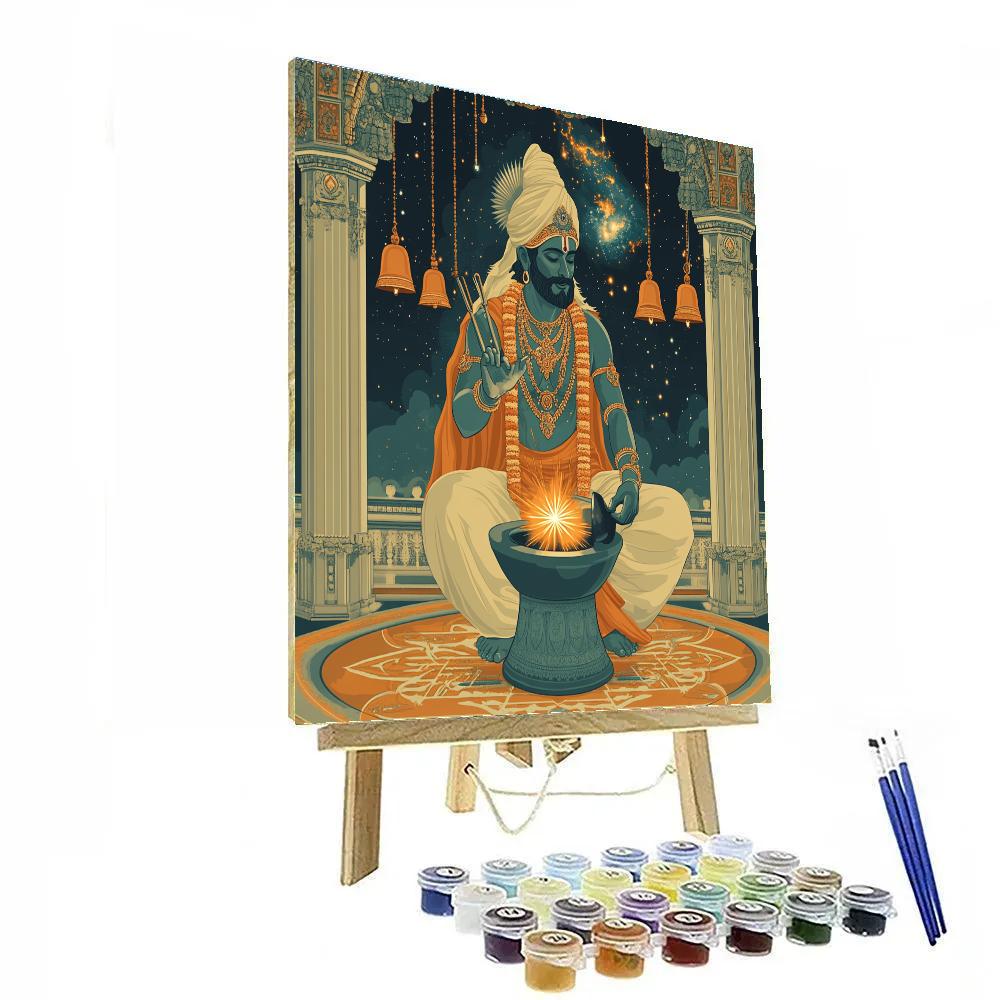 Brahma Crafted Star Forge Pavilion Paint by numbers kits