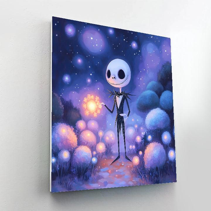 Jack Skellington Friendly Nebula Garden paint by color