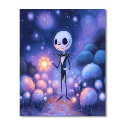 Jack Skellington Friendly Nebula Garden paint by color