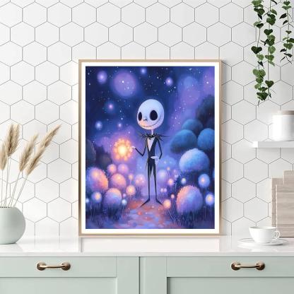 Jack Skellington Friendly Nebula Garden paint by color