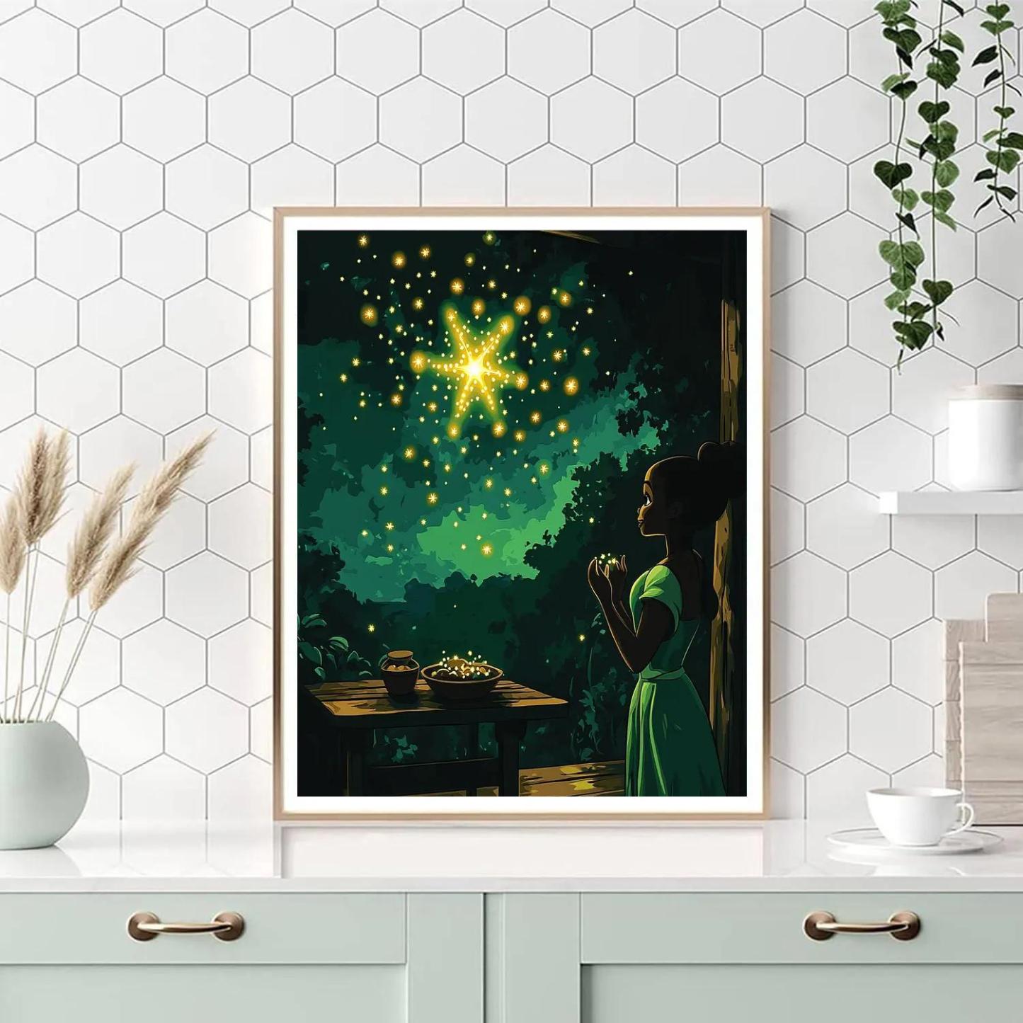 Tiana Firefly Star Workshop Painting by numbers kit