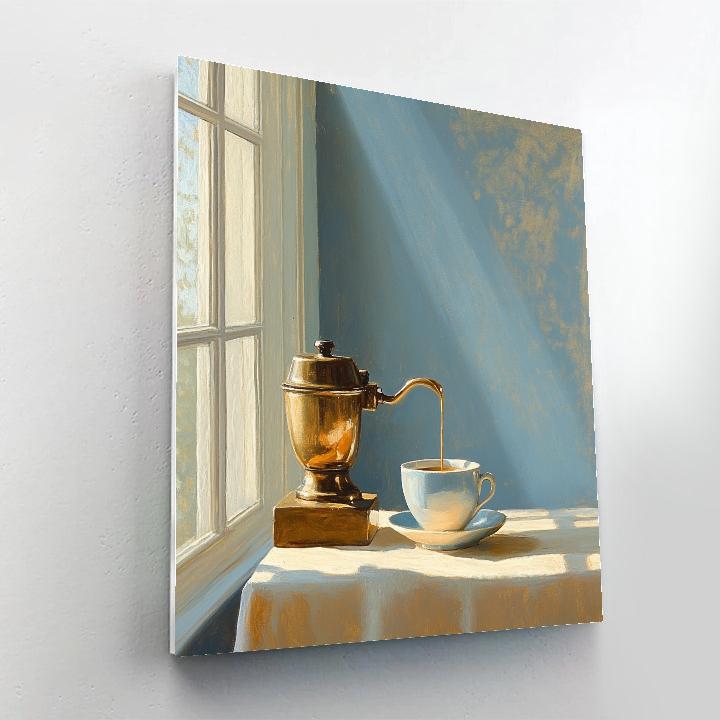 Johannes Vermeer Inspired Morning Coffee By Window Painting by numbers kit