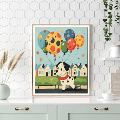 Pongo Puppy Planet Parade Numbered painting kits