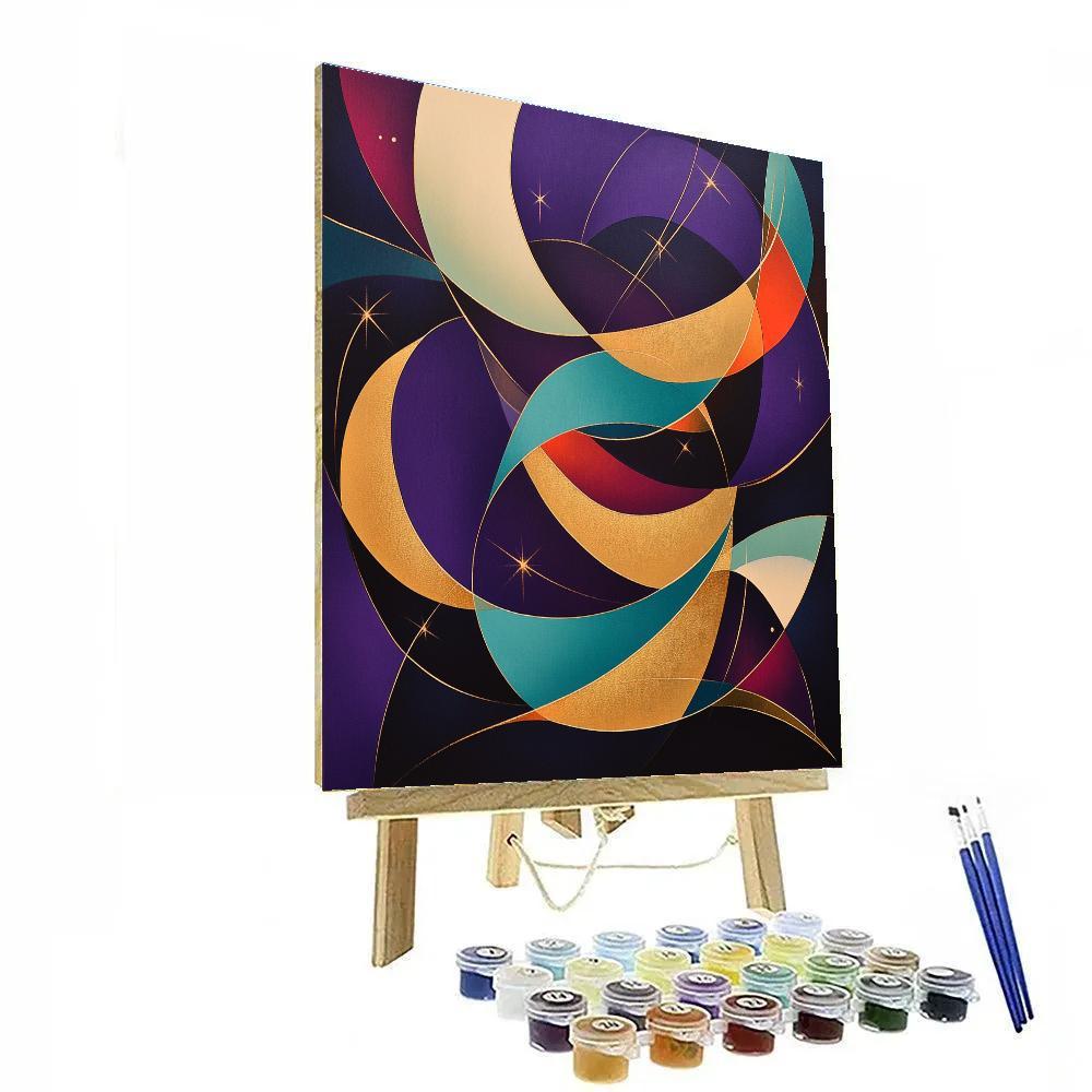 Wassily Kandinsky Inspired Synesthetic Jazz Night Sky Paint by numbers art